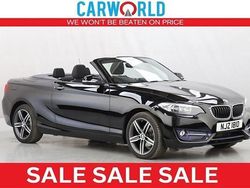 Black Used 2017 BMW 218 Sport Line Cabriolet | £11,400 (Good price)