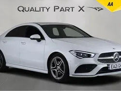 White Used 2021 Mercedes CLA180 AMG Line Premium Sedan | £21,680 (Fair price)