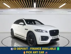 White Used 2018 Jaguar F-Pace R-Sport SUV | £14,399 (Fair price)