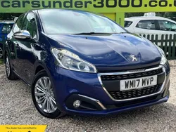 Blue Used 2017 Peugeot 208 Allure Hatchback | £5,750 (Fair price)