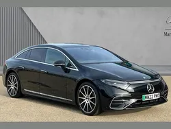 Black Used 2022 Mercedes EQS450+ AMG Line Premium Sedan | £46,890 (Fair price)