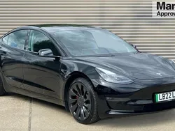 Black Used 2022 Tesla Model 3 Performance Sedan | £26,037 (A bit pricey)
