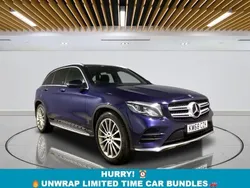 Blue Used 2018 Mercedes GLC250 AMG line SUV | £18,099 (Fair price)