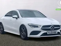 White Used 2021 Mercedes CLA220 AMG Line Premium Plus Sedan | £23,199 (Fair price)