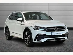 Pure white Used 2025 VW Tiguan Allspace R-line SUV | £40,688