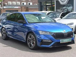Race blue metallic Used 2024 Skoda Octavia vRS Hatchback | £28,796 (Expensive)