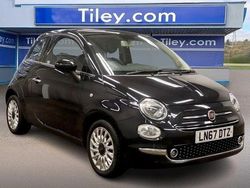 Black Used 2017 Fiat 500 Lounge Hatchback | £6,490 (A bit pricey)