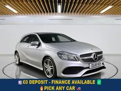 Silver Used 2018 Mercedes A200 AMG line Hatchback | £12,399 (Good price)