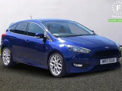 Blue Used 2017 Ford Focus ST-Line Hatchback | £11,799 (Fair price)