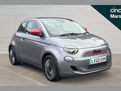 Grey Used 2022 Fiat 500e Red Hatchback | £12,081 (Fair price)