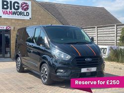 Black Used 2020 Ford Transit Custom Sport Van | £21,994 (Expensive)