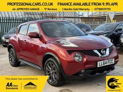 Red Used 2014 Nissan Juke Tekna SUV | £4,890 (Fair price)