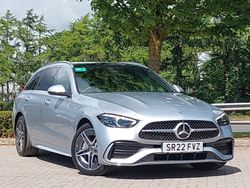 Silver Used 2022 Mercedes C300 AMG line Estate | £30,498 (Expensive)