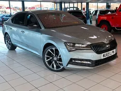 Business grey Used 2019 Skoda Superb SportlinePlus Hatchback | £18,489 (Fair price)