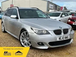 Silver Used 2010 BMW 525 M Sport Estate | £5,590 (Fair price)
