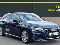 Navarra blue metallic Used 2021 Audi A3 Comfort Hatchback | £18,500 (Fair price)