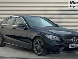 Black Used 2019 Mercedes C220 AMG Line Premium Sedan | £15,449 (Fair price)