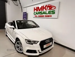 White Used 2019 Audi A3 Cabriolet S-Line Cabriolet | £16,595 (A bit pricey)