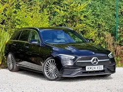 Black Used 2024 Mercedes C300 AMG Line Premium Estate | £34,998 (A bit pricey)