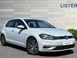 White silver Used 2019 VW Golf VII SE Hatchback | £13,990 (Fair price)