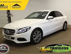 White Used 2015 Mercedes C220 Sedan | £9,995 (Fair price)