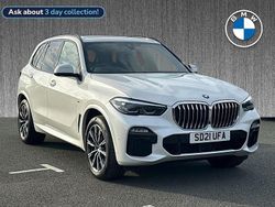 White Used 2021 BMW X5 M Sport SUV | £41,999 (Good price)