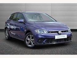 Vibrant violet Used 2023 VW Polo R-line Hatchback | £19,999 (Fair price)