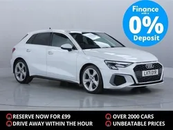 White Used 2021 Audi A3 Sportback S-Line Hatchback | £16,400 (Fair price)