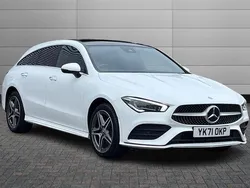 White Used 2022 Mercedes CLA250e AMG Line Premium Plus Sedan | £19,195 (Super price)