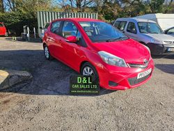 Red Used 2013 Toyota Yaris Hatchback | £3,695 (Fair price)