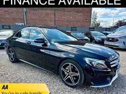 Black Used 2018 Mercedes C220 AMG line Sedan | £11,495 (Fair price)