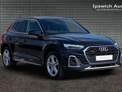 Black Used 2021 Audi Q5 S-Line SUV | £32,289 (Fair price)