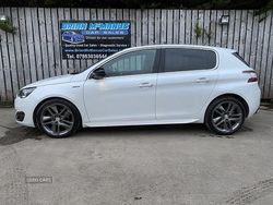 White Used 2017 Peugeot 308 GT-line Hatchback | £7,750 (A bit pricey)