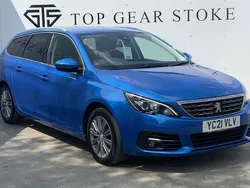 Blue Used 2021 Peugeot 308 Allure Estate | £9,795 (Fair price)