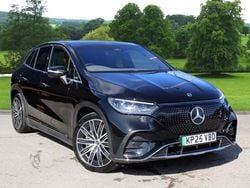 Obsidian black metallic Used 2025 Mercedes EQE500 AMG line SUV | £60,900