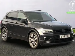 Black Used 2018 VW Tiguan R-line SUV | £17,899 (Expensive)