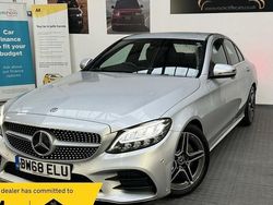 Silver Used 2019 Mercedes C220 AMG line Sedan | £16,790 (Fair price)