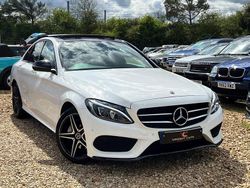 White Used 2017 Mercedes C220 AMG line Sedan | £14,879
