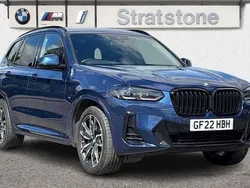 Blue Used 2022 BMW X3 M Sport SUV | £35,290 (Fair price)