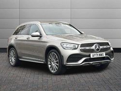 Silver Used 2021 Mercedes GLC300e AMG Line Premium SUV | £32,995 (Fair price)