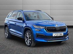 Race blue metallic Used 2022 Skoda Kodiaq SportLine SUV | £30,500 (Fair price)
