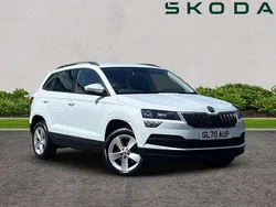 Moon white metallic Used 2020 Skoda Karoq SE SUV | £15,495 (Good price)