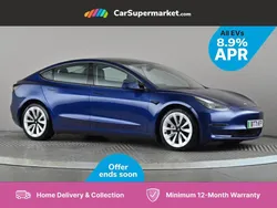Blue Used 2021 Tesla Model 3 Long Range AWD Sedan | £21,176 (A bit pricey)