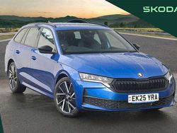 Race blue metallic New 2025 Skoda Octavia SportLine Estate | £30,995 (Expensive)