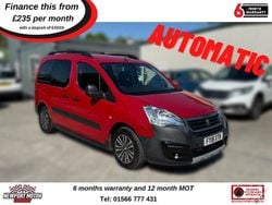 Red Used 2018 Peugeot Partner Tepee Outdoor MPV | £10,995 (Fair price)