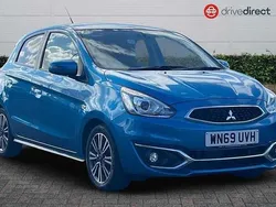 Blue Used 2019 Mitsubishi Mirage Hatchback | £7,378 (Fair price)