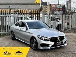 Silver Used 2014 Mercedes C220 AMG line Sedan | £10,475 (Expensive)
