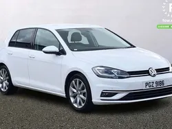 White Used 2020 VW Golf VII GT Hatchback | £14,699 (Fair price)