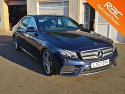 Blue Used 2017 Mercedes E220 AMG line Sedan | £13,999 (Fair price)