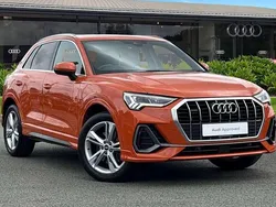 Orange Used 2021 Audi Q3 S-Line SUV | £22,750 (Fair price)